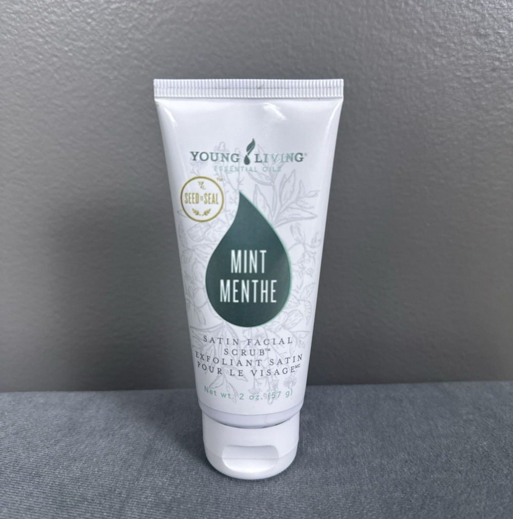 Young Living Essential Oil Mint Menthe Satin Facial Scrub 2 oz New Sealed Face